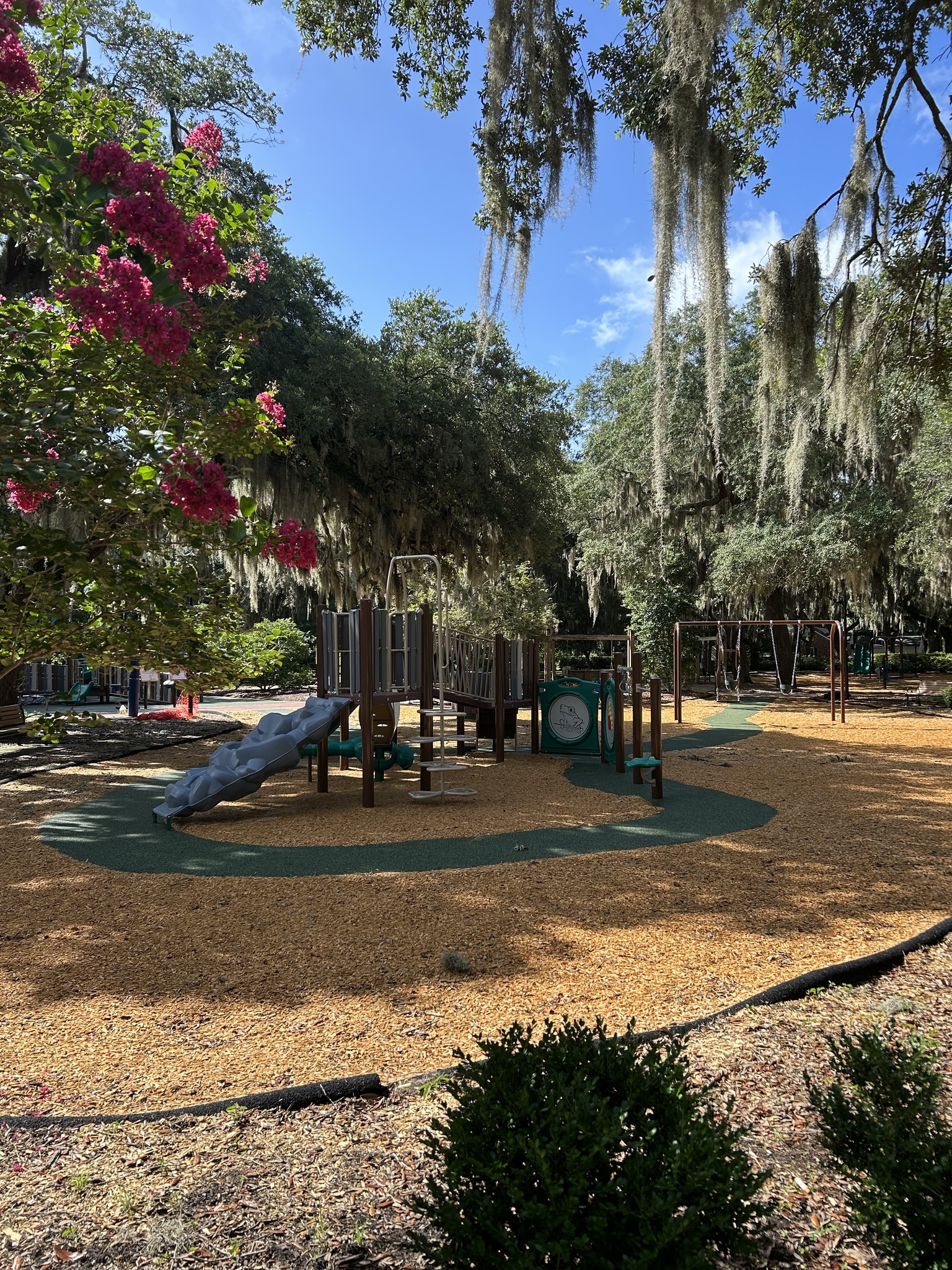 Pigeon Point Park Playground in Beaufort, SC following new rennovations